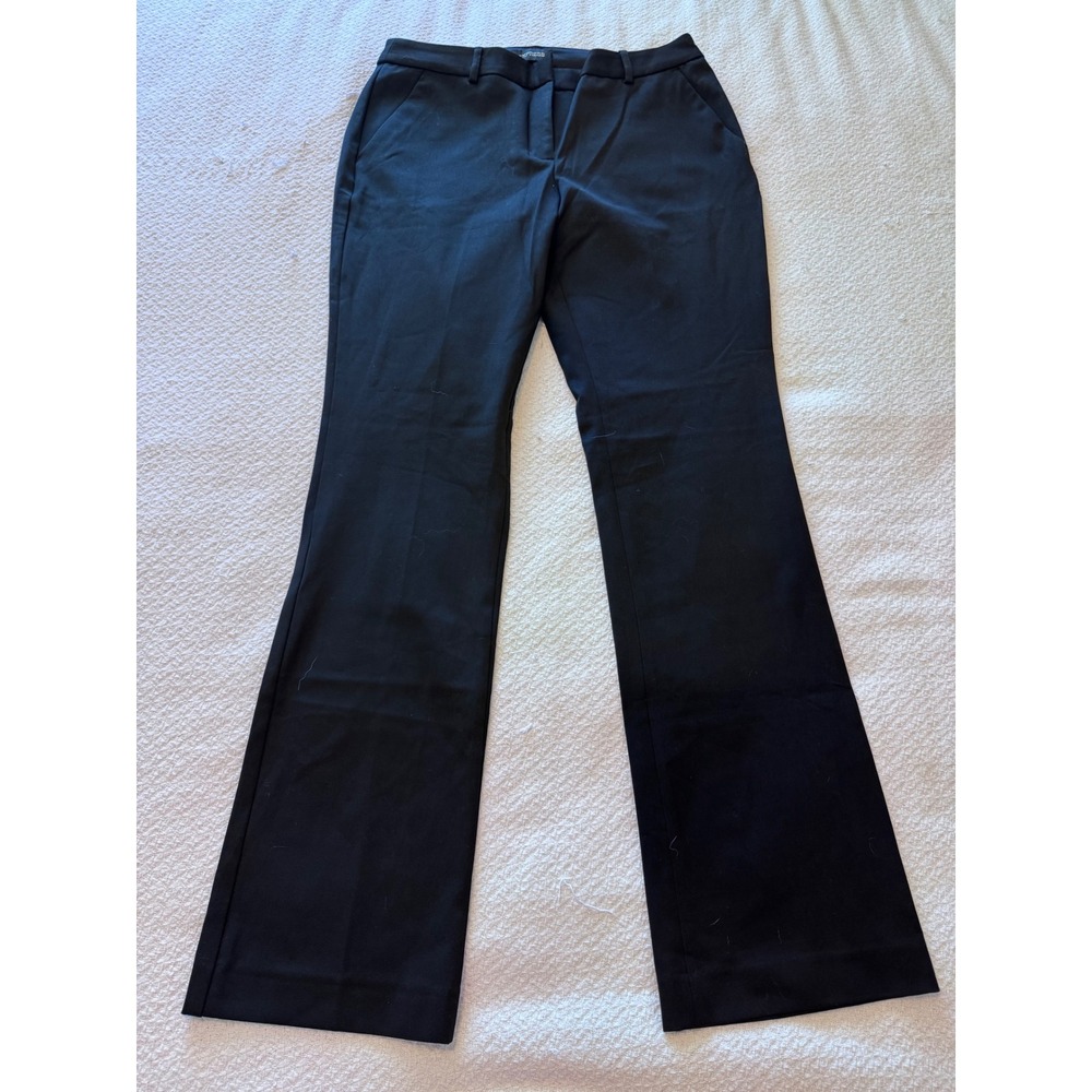 Express Columnist Barely Boot Mid Rise Stretch Black Dress Pants 10R